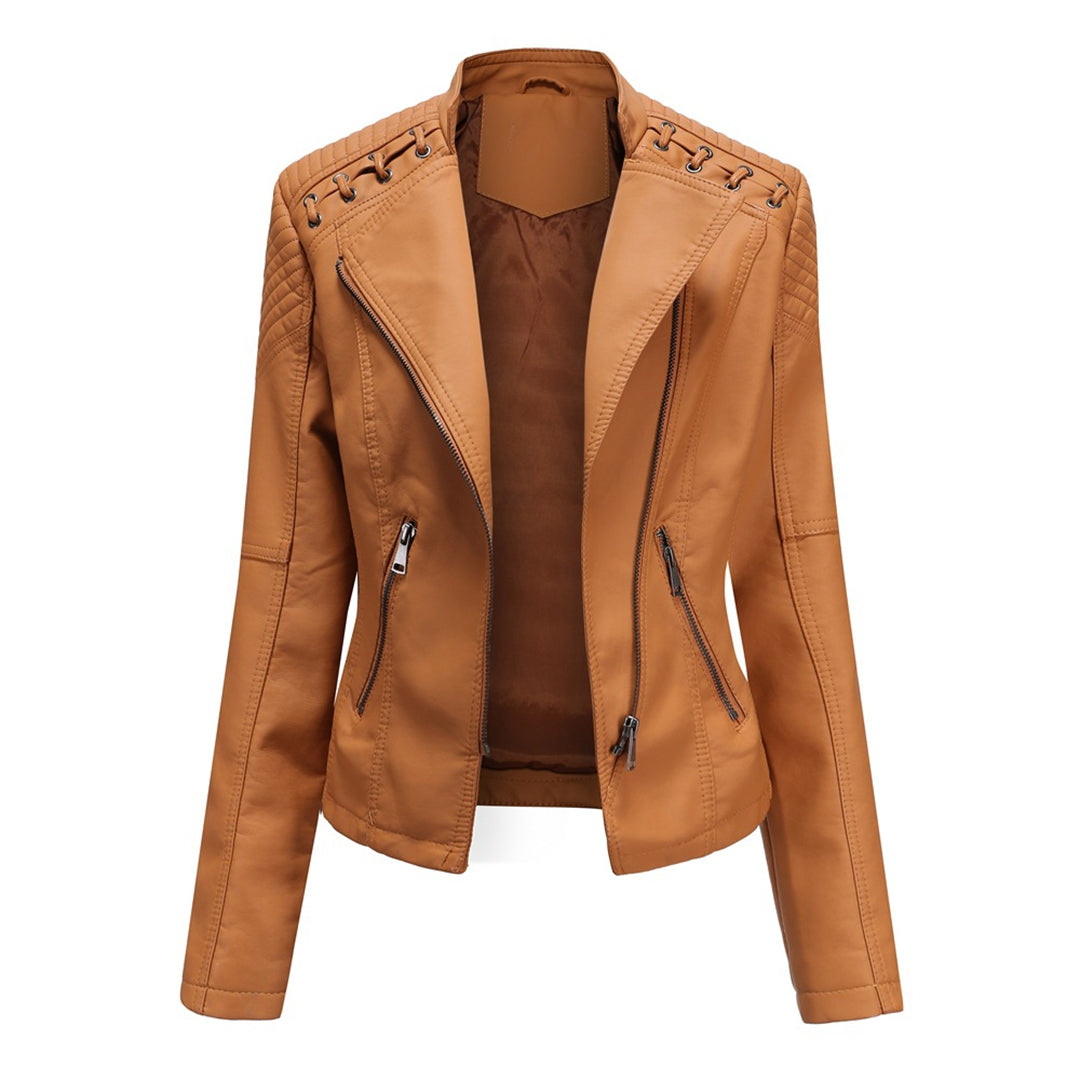 Elegante Lederjacke Damen Trendy