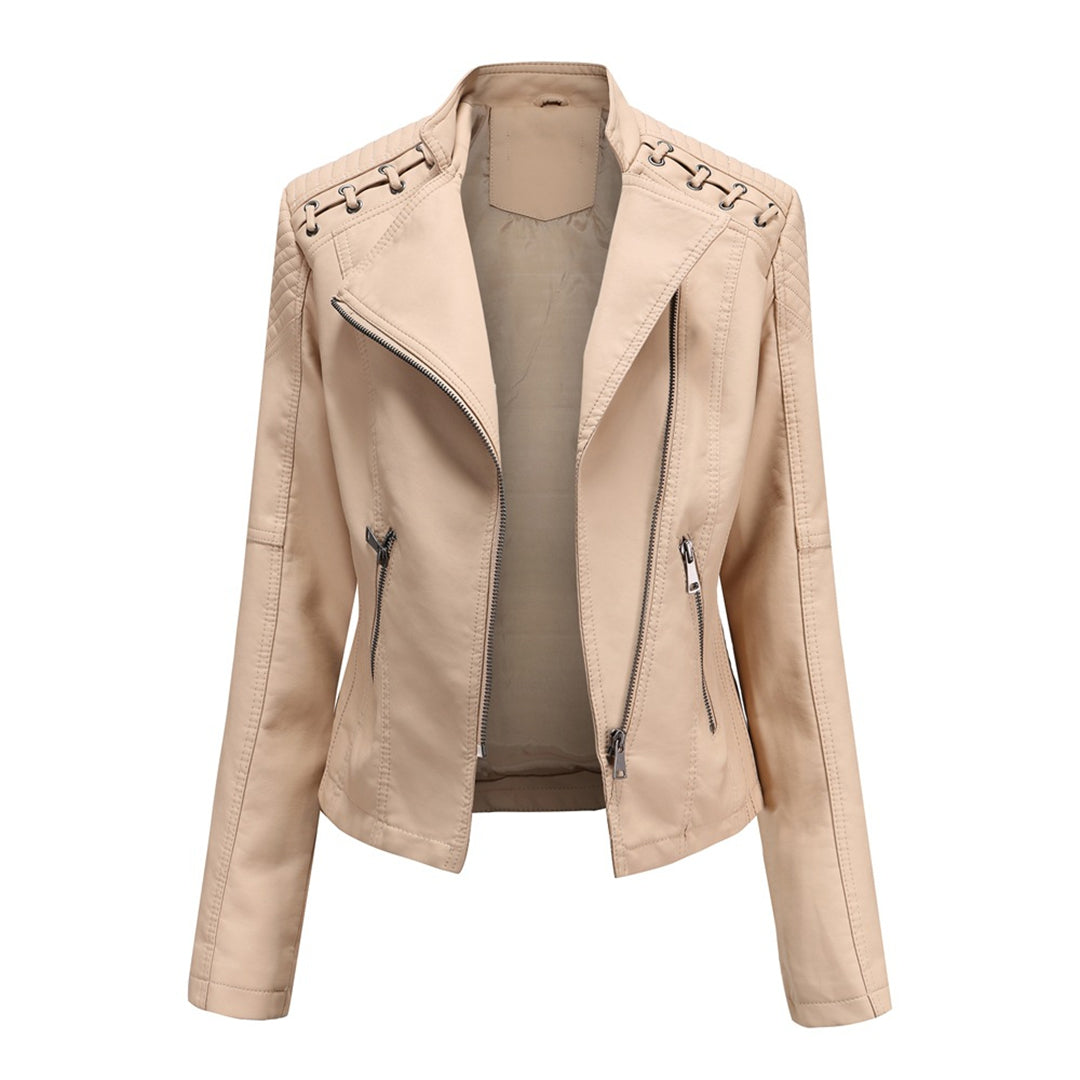 Elegante Lederjacke Damen Trendy