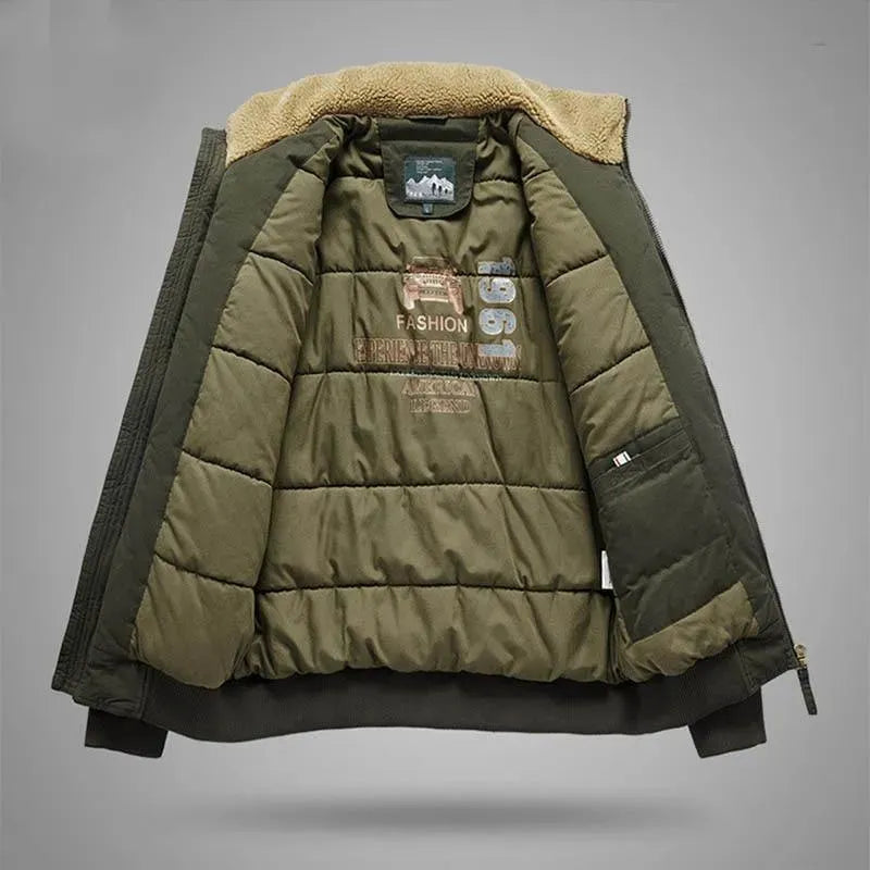 Herren Bomberjacke Militär Style Trendy - IdealeKleiden
