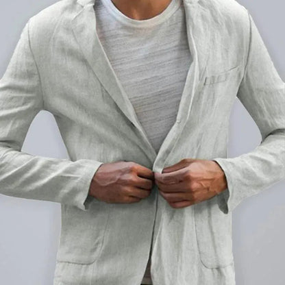 Herren Leinenblazer Sommer Modern