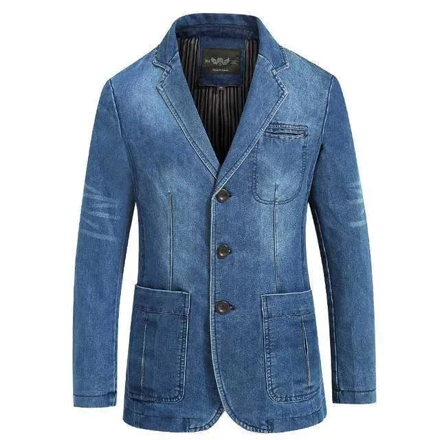 Herren Blazer Modern Denim Style