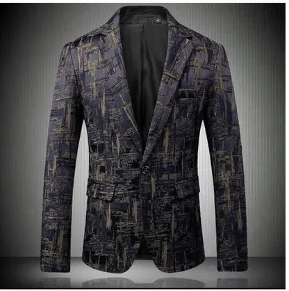 Stilvoller Herren Blazer - Modern Geometrisch