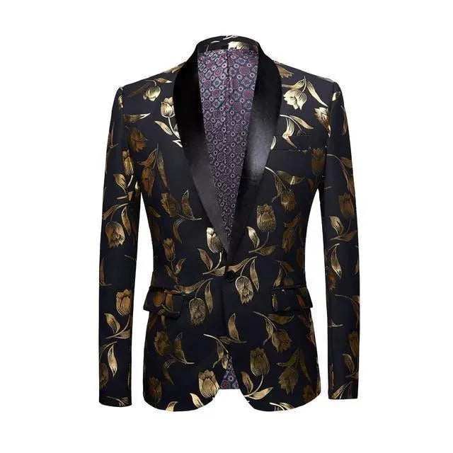 Herren Blazer Gold - Elegant Partyjackett