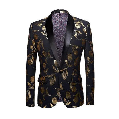 Herren Blazer Gold - Elegant Partyjackett