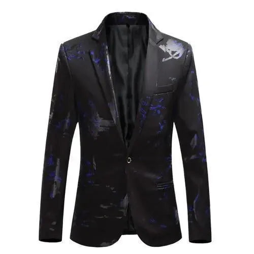 Herren Blazer Elegant - Blauer Anzug Blazer mit coolem Design
