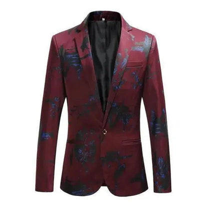 Herren Blazer Elegant - Blauer Anzug Blazer mit coolem Design