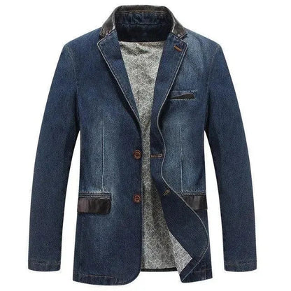 Moderne Herren Blazer - Streetwear Denim Jacke