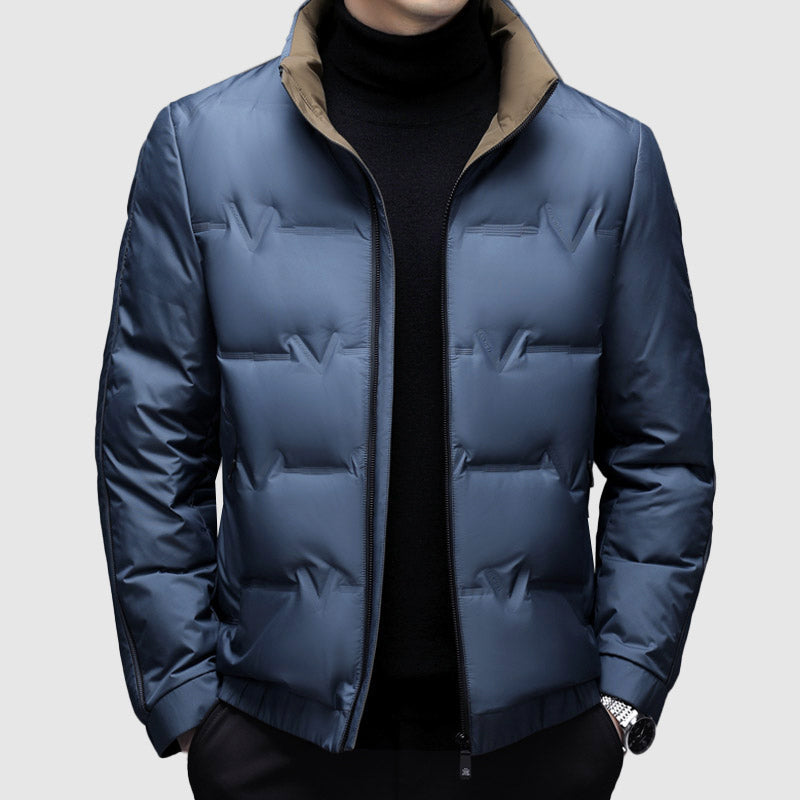 Winterjacke Entenfedern Isolierung Reißverschluss