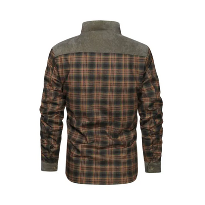 Herren Karo Outdoorjacke Praktisch - IdealeKleiden
