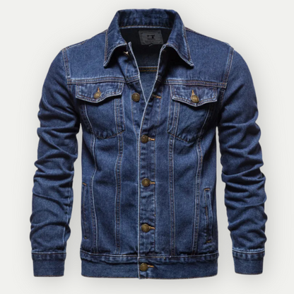 Herren Denim-Jacke Klassisch Elegant - IdealeKleiden