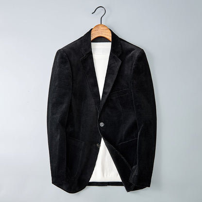 Herren Blazer Cord Elegant Schnitt