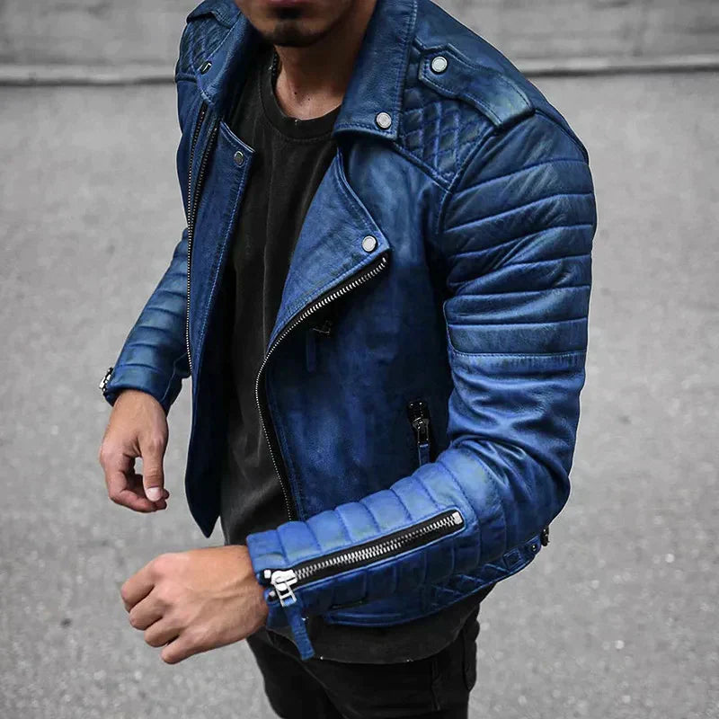 Herren Lederjacke Elegant Modern