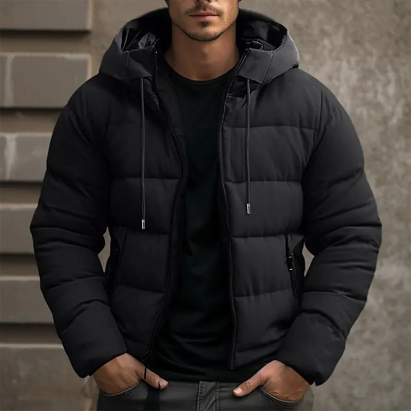 Herren Winterjacke Isoliert Warm Puffer Mantel