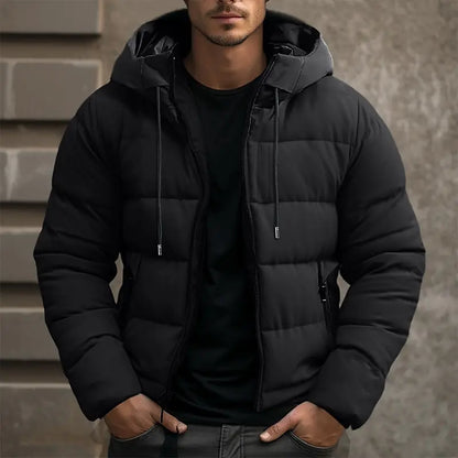 Herren Winterjacke Isoliert Warm Puffer Mantel