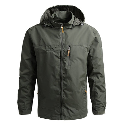 Herren Outdoor-Jacke Wasserdicht Kapuze