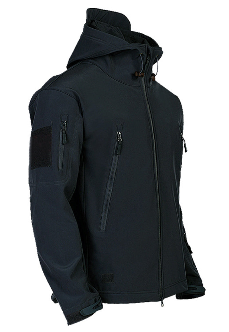 Herren Softshell Jacke Wasserdicht Kapuze - IdealeKleiden