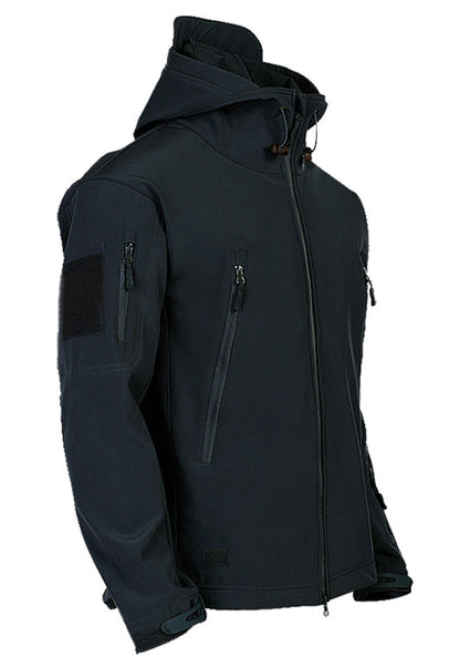 Herren Softshell Jacke Wasserdicht Kapuze - IdealeKleiden