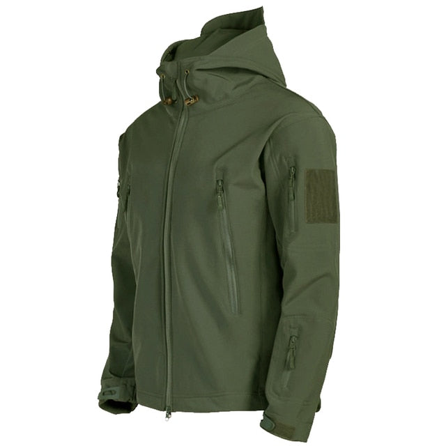 Herren Softshell Jacke Wasserdicht Kapuze