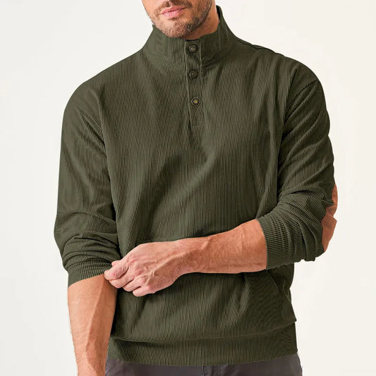 Stylischer Herren Pullover Stehkragen - IdealeKleiden