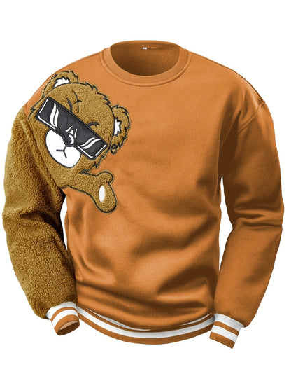 Herren Sweatshirt Cartoon Bär Lustig Geschenk