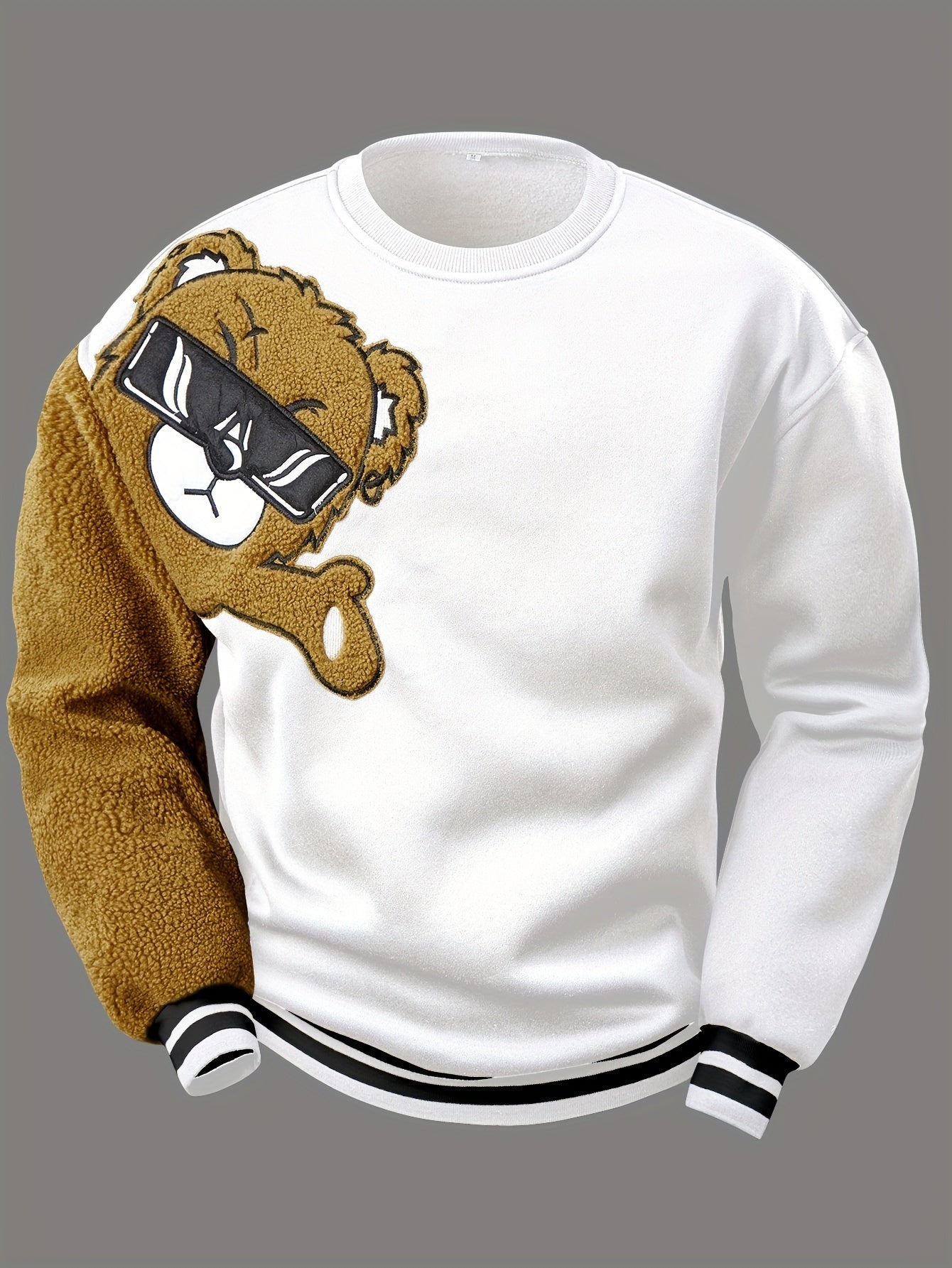 Herren Sweatshirt Cartoon Bär Lustig Geschenk