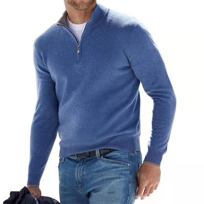 Merino Herren Pullover V-Ausschnitt Warm
