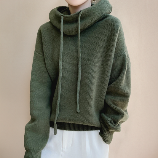 Weiche Merinowolle Pullover Damen Rollkragen - IdealeKleiden