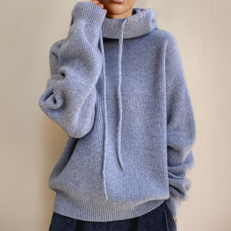 Weiche Merinowolle Pullover Damen Rollkragen