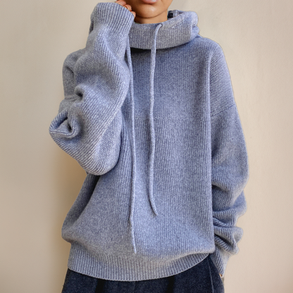 Weiche Merinowolle Pullover Damen Rollkragen