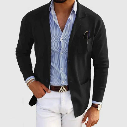 Stilvolle Herrenblazer Casual Strick