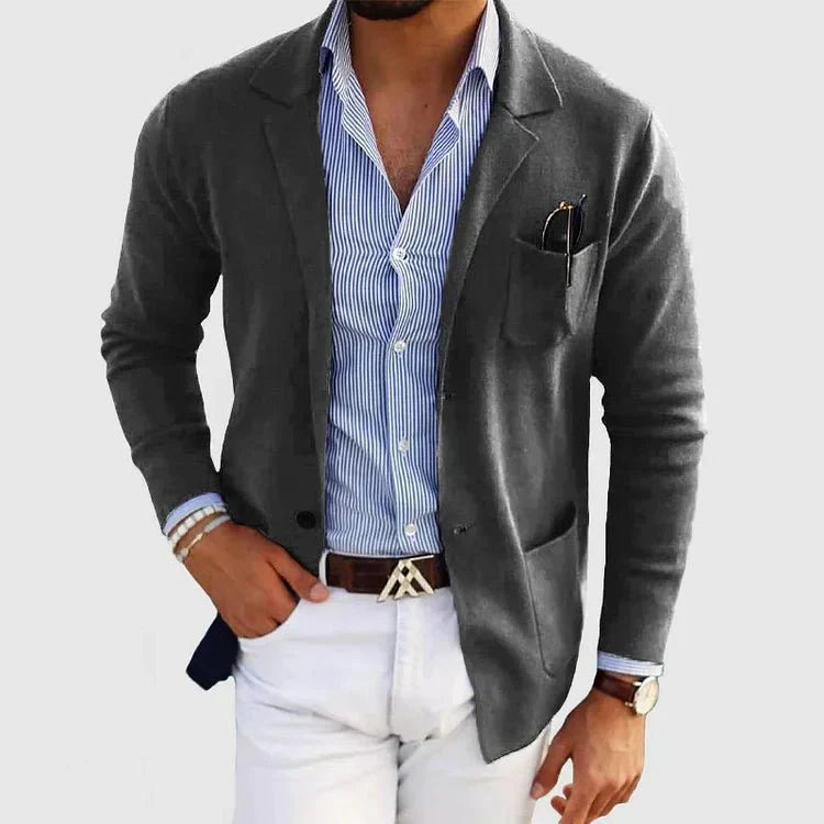 Stilvolle Herrenblazer Casual Strick
