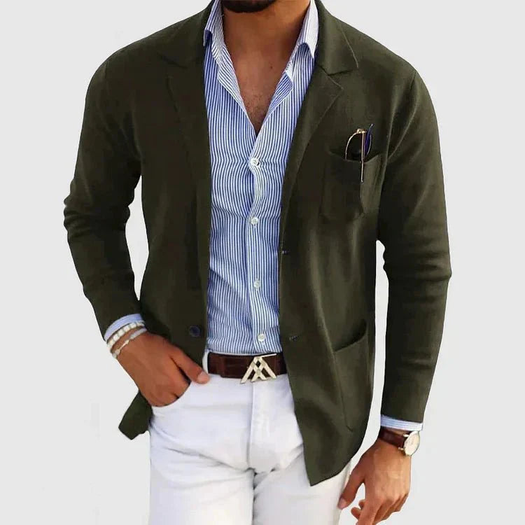 Stilvolle Herrenblazer Casual Strick