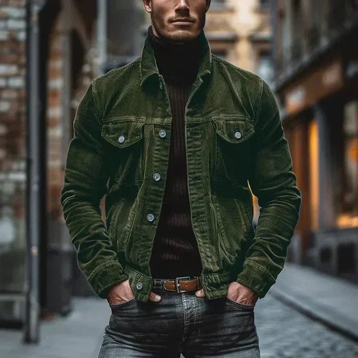 Herren Lederjacke Retro Style Klassisch
