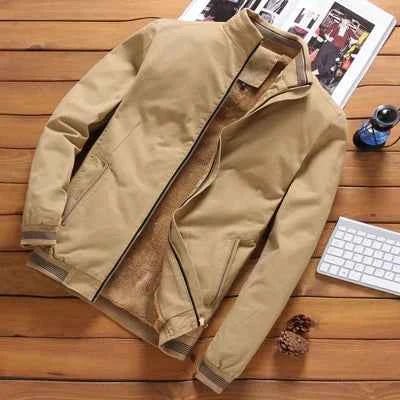 Herren Bomberjacke Stylish Leder