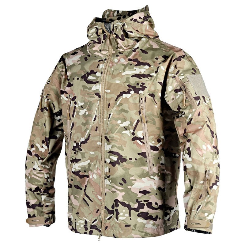 Wasserabweisende Outdoor-Jacke Kapuze