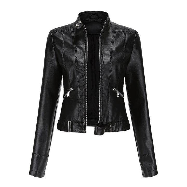 Damen Lederjacke Slim Fit Modern