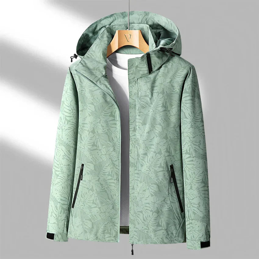 Praktische Outdoor-Jacke mit Kapuze und stylischem Druck
