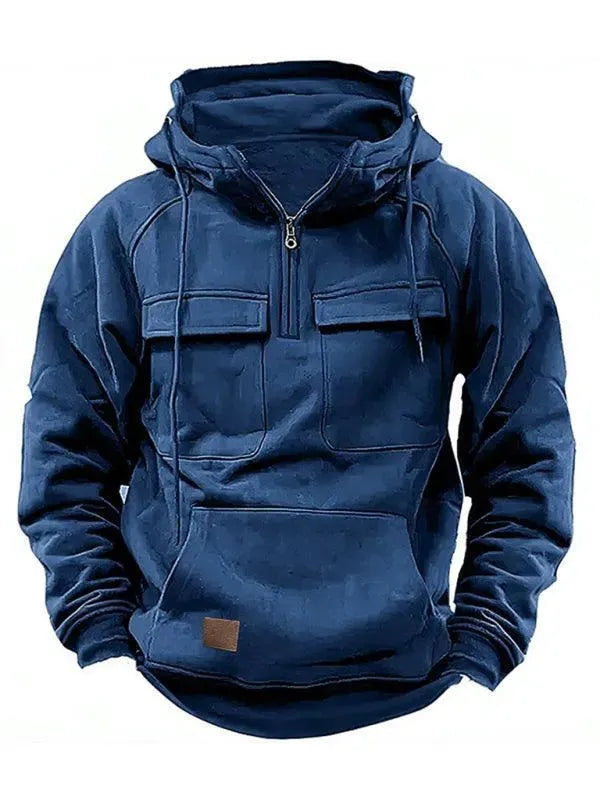 Herren Winterjacke Warm Kapuzen Taschen