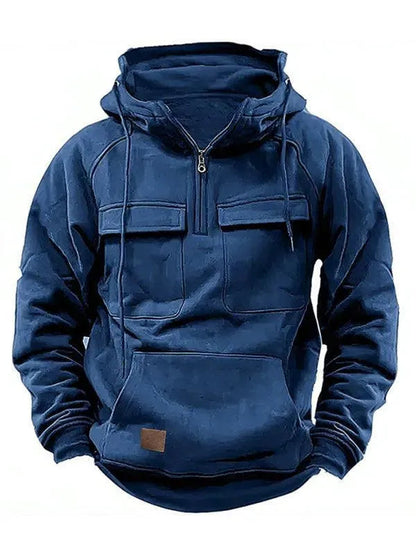 Herren Winterjacke Warm Kapuzen Taschen