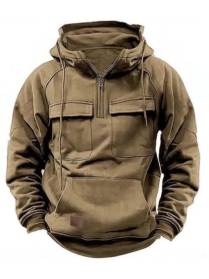 Herren Winterjacke Warm Kapuzen Taschen