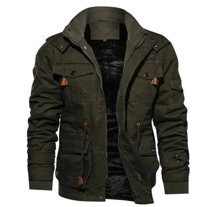 Praktische Fleecejacke Herren Mehrfachtaschen