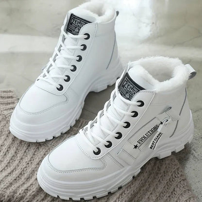 Warme Lederstiefel Winter Robust - IdealeKleiden