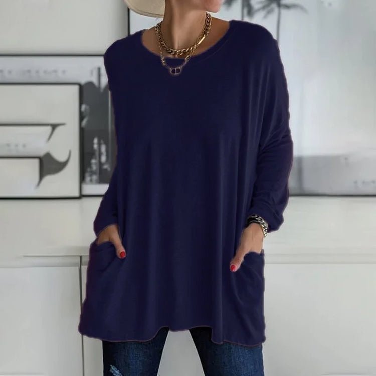 Übergroßer Bequemer Pullover Damen