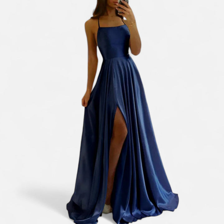 Damen Sommerkleid Ärmellos Elegant Maxi-Formal - IdealeKleiden