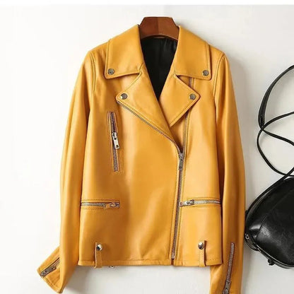 Stilvolle Damen Lederjacke New York Style