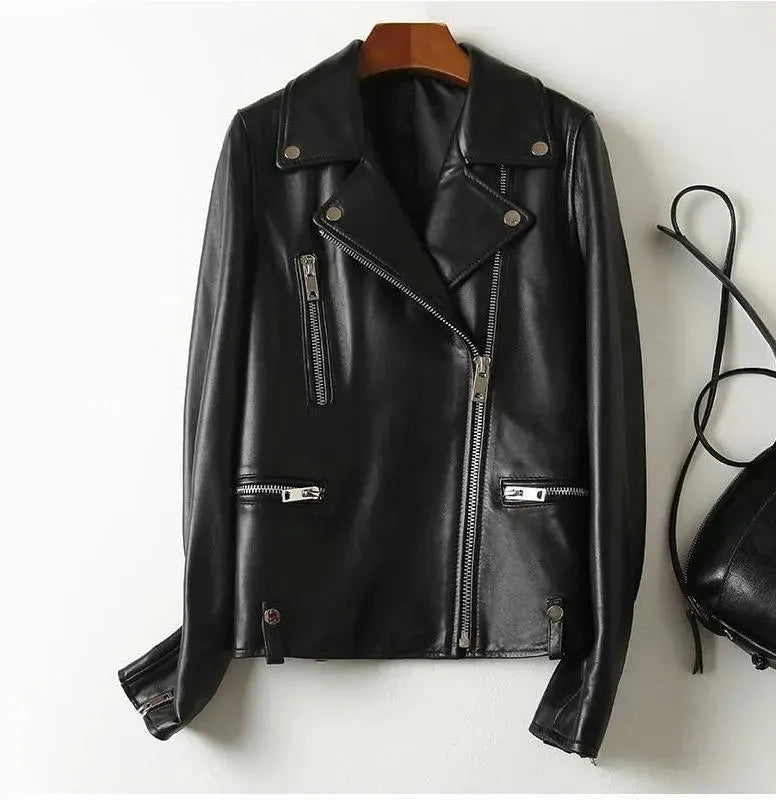 Stilvolle Damen Lederjacke New York Style