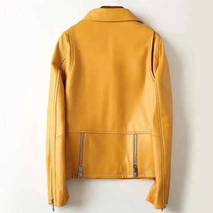 Stilvolle Damen Lederjacke New York Style - IdealeKleiden