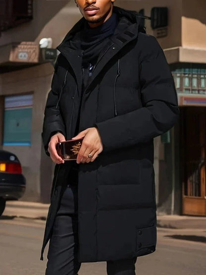 Langer Damenpuffer Mantel Warm Verstärkt