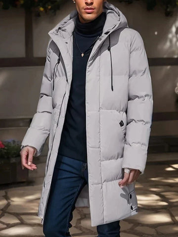 Langer Damenpuffer Mantel Warm Verstärkt