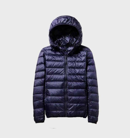 Winterdaunenjacke Damen Kapuze Warm Isoliert